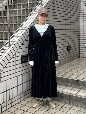 「アイテム（ワンピース/ドレス）」を使った、古屋美咲さん（レディース・167cm・30代）の秋コーディネート