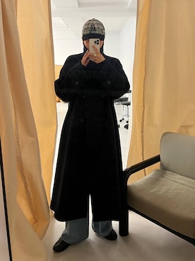 「アイテム（ステンカラーコート）」を使った、古屋美咲さん（レディース・167cm・30代）の秋コーディネート