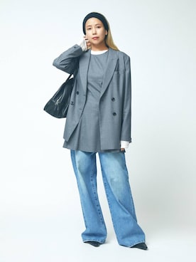 「アイテム（ワンピース/ドレス）」を使った、古屋美咲さん（レディース・167cm・30代）の秋コーディネート