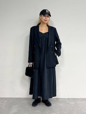 「アイテム（ワンピース/ドレス）」を使った、古屋美咲さん（レディース・167cm・30代）の秋コーディネート