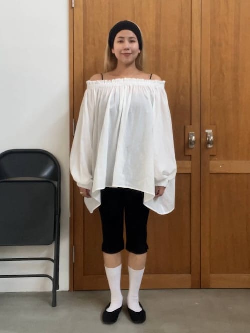 ブラウス シャツ 「eL」Off Shoulder Volume Blouse/593298 レディース eL】Off Shoulder Volume Blouse/593298（シャツ/ブラウス）｜eL