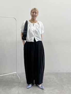 「eL（エル）のアイテム（シューズ）」を使った、古屋美咲さん（レディース・167cm）の春コーディネート