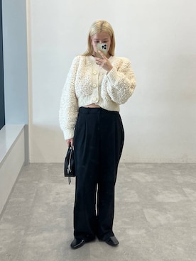 「eL（エル）のアイテム」を使った、古屋美咲さん（レディース・167cm）の秋コーディネート