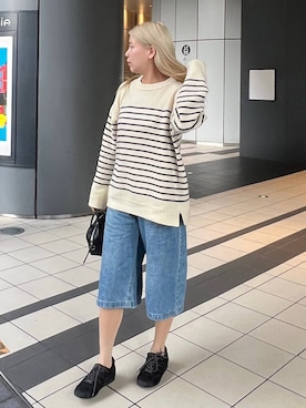 「アイテム（リング）」を使った、古屋美咲さん（レディース・167cm・30代）の冬コーディネート