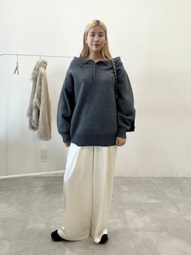 「アイテム（バックパック/リュック）」を使った、古屋美咲さん（レディース・167cm・30代）の秋コーディネート