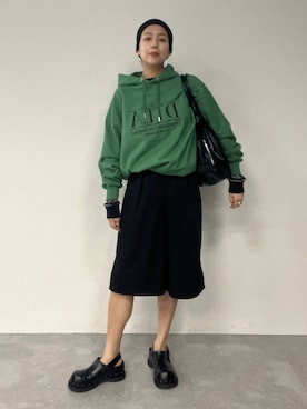 「アイテム（スウェット）」を使った、古屋美咲さん（レディース・167cm・30代）の夏コーディネート