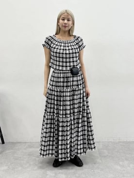 「eL（エル）の【eL】Versatile Charm/645571（ベルト、ブラック系）」を使った、古屋美咲さん（レディース・167cm）の春コーディネート