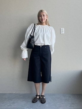 「eL（エル）のアイテム」を使った、古屋美咲さん（レディース・167cm）の冬コーディネート