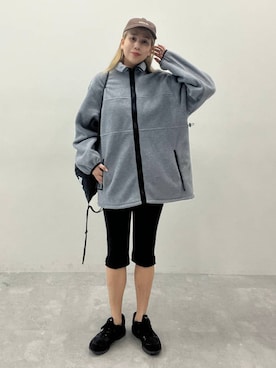 「アイテム（チュニック）」を使った、古屋美咲さん（レディース・167cm）の秋コーディネート