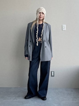 古屋美咲さん（レディース・167cm）の冬コーディネート