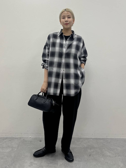 アソートチェックシャツLS ジーナシス 新品未使用 今季新作 アソートチェックシャツLS/157636（シャツ/ブラウス）｜JEANASIS