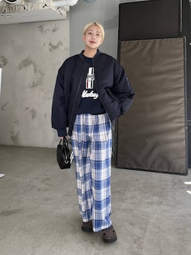 「eL（エル）のアイテム」を使った、古屋美咲さん（レディース・167cm）の秋コーディネート