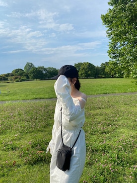 「CLANE（クラネ）のアイテム（キャップ）」を使った、🥀さん（レディース・160cm）の夏コーディネート