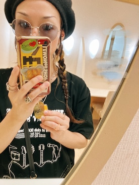 「coca（coca）（コカ）のアイテム（帽子）」を使った、M e g さん（レディース・151cm）の夏コーディネート