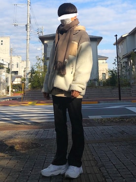 「ZIP FIVE（ジップファイブ）のアイテム（ブルゾン）」を使った、わさん（メンズ・170cm）の春コーディネート