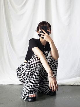 「韓国好きな人と繋がりたい」｜honoさん（レディース・154cm）の夏コーディネート