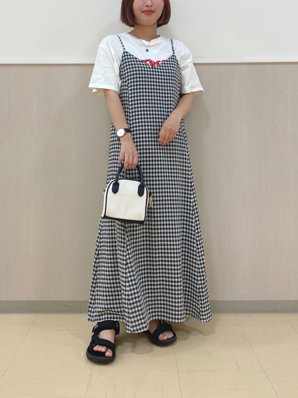 たけ様 ニット×キャミワンピースコーデ しまむらキャミワンピ！イロチ買いコーデ | 50代。わたしは私