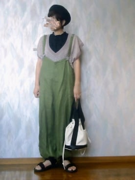 「Java（ジャバ）のアイテム」を使った、とんピン♪さん（レディース・158cm）の夏コーディネート