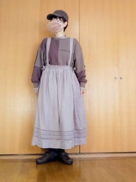 「笑顔拡散」｜「アイテム（ワンピース/ドレス）」を使った、とんピン♪さん（レディース・158cm）の秋コーディネート