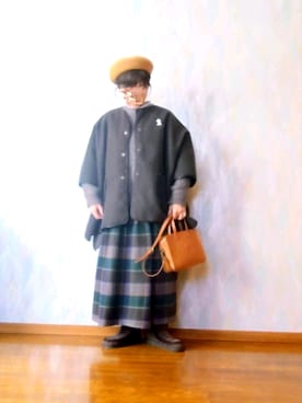 「CLEDRAN（クレドラン）のアイテム」を使った、とんピン♪さん（レディース・158cm）の冬コーディネート