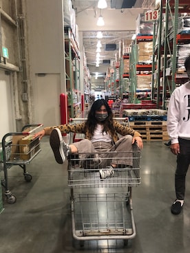 「BEAMS（ビームス）のアイテム（オールインワン・サロペット）」を使った、EMAさん（レディース・160cm）の秋コーディネート