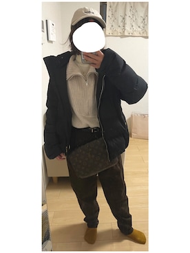 「BEN DAVIS（ベンデイビス）のアイテム（キャップ）」を使った、marieさん（レディース・144cm）の秋コーディネート