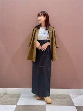 「アイテム（その他アウター）」を使った、aonoさん（レディース・157cm）の夏コーディネート