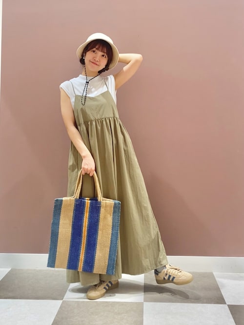 フレンチTシャツ×キャミワンピースセット