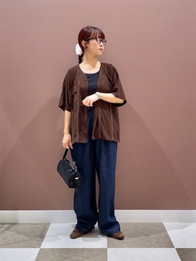 「アイテム（タンクトップ）」を使った、aonoさん（レディース・157cm）の夏コーディネート