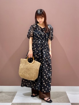 「アイテム（ワンピース/ドレス）」を使った、aonoさん（レディース・157cm）の夏コーディネート