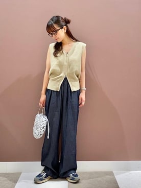 「アイテム（財布/小物）」を使った、aonoさん（レディース・157cm）の夏コーディネート