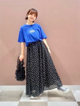 「青」｜aonoさん（レディース・157cm）の夏コーディネート