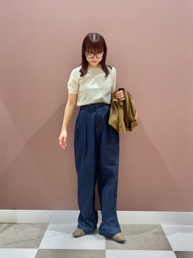 「アイテム（メガネ）」を使った、aonoさん（レディース・157cm）の夏コーディネート