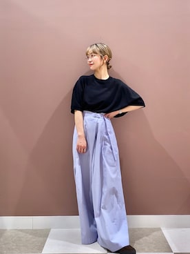 「LAATO（ラート）のアイテム」を使った、aonoさん（レディース・157cm）の春コーディネート