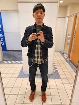 「アイテム（ウォレットチェーン）」を使った、akkunn_akkunnさん（メンズ・180cm）の秋コーディネート