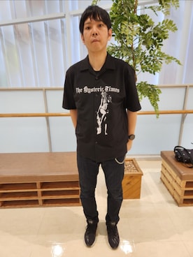 「Y-3（ワイスリー）のアイテム（シューズ）」を使った、akkunn_akkunnさん（メンズ・180cm）の春コーディネート