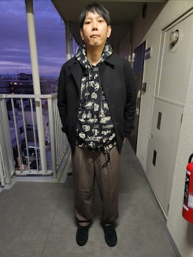 akkunn_akkunnさん（メンズ・180cm）の冬コーディネート