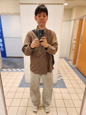 「アイテム（シャツ/ブラウス）」を使った、akkunn_akkunnさん（メンズ・180cm）の秋コーディネート