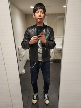 「アイテム（パンツ）」を使った、akkunn_akkunnさん（メンズ・180cm）の冬コーディネート