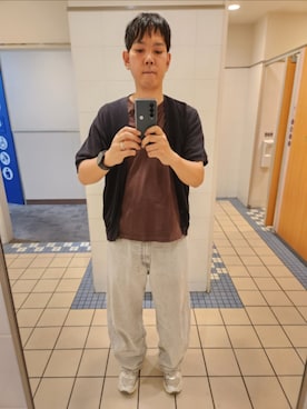 「GU（ジーユー）のアイテム（パンツ）」を使った、akkunn_akkunnさん（メンズ・180cm）の秋コーディネート