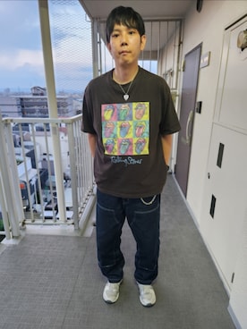 「Levi's（リーバイス）のアイテム（パンツ）」を使った、akkunn_akkunnさん（メンズ・180cm）の夏コーディネート