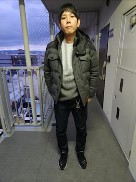 「Y-3(ワイスリー)のアイテム」を使った、akkunn_akkunnさん(メンズ・180cm)の冬コーディネート