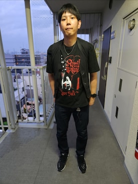 「LIDNM（リドム）のアイテム」を使った、akkunn_akkunnさん（メンズ・180cm）の夏コーディネート