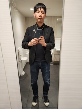 「FRED PERRY（フレッドペリー）のアイテム」を使った、akkunn_akkunnさん（メンズ・180cm）の春コーディネート