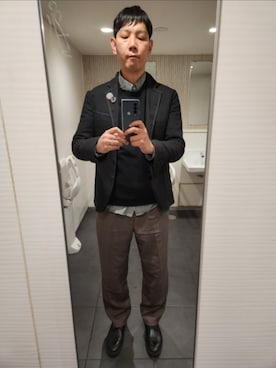 「BEAMS（ビームス）のアイテム（ジャケット/アウター）」を使った、akkunn_akkunnさん（メンズ・180cm）の春コーディネート