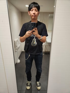「コンバース」｜akkunn_akkunnさん（メンズ・180cm）の夏コーディネート