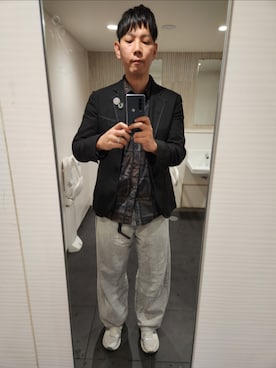 「アイテム（パンツ）」を使った、akkunn_akkunnさん（メンズ・180cm）の秋コーディネート