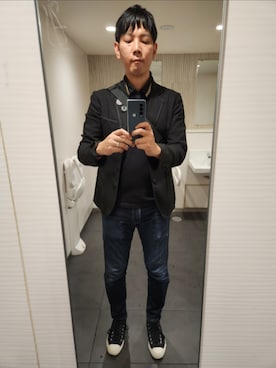 「アイテム（トップス）」を使った、akkunn_akkunnさん（メンズ・180cm）の秋コーディネート