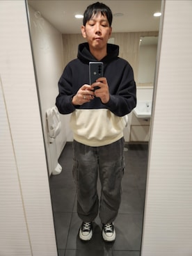 「GAP（ギャップ）のアイテム」を使った、akkunn_akkunnさん（メンズ・180cm）の春コーディネート