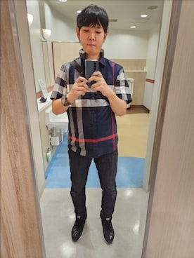 「バーバリー」｜「アイテム（腕時計）」を使った、akkunn_akkunnさん（メンズ・180cm）の夏コーディネート